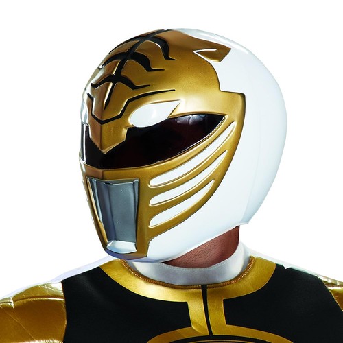 White ranger helmet - helmet, mighty