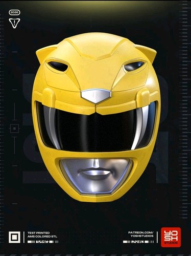 Power rangers yellow helmet - yellow,