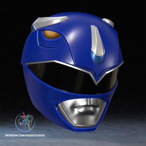 Blue power rangers - blue, helmet