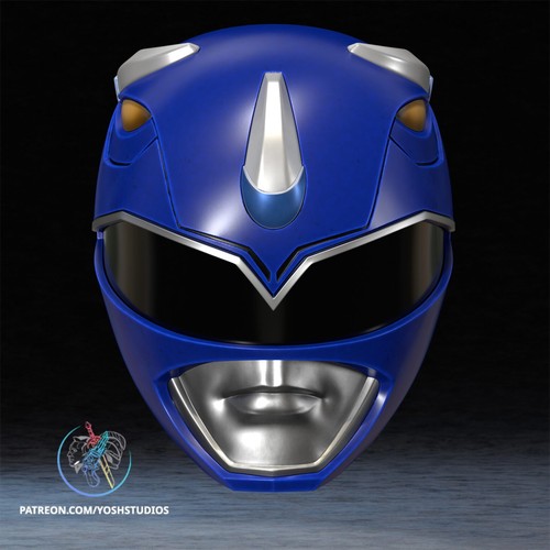Power ranger blue helmet - ranger,